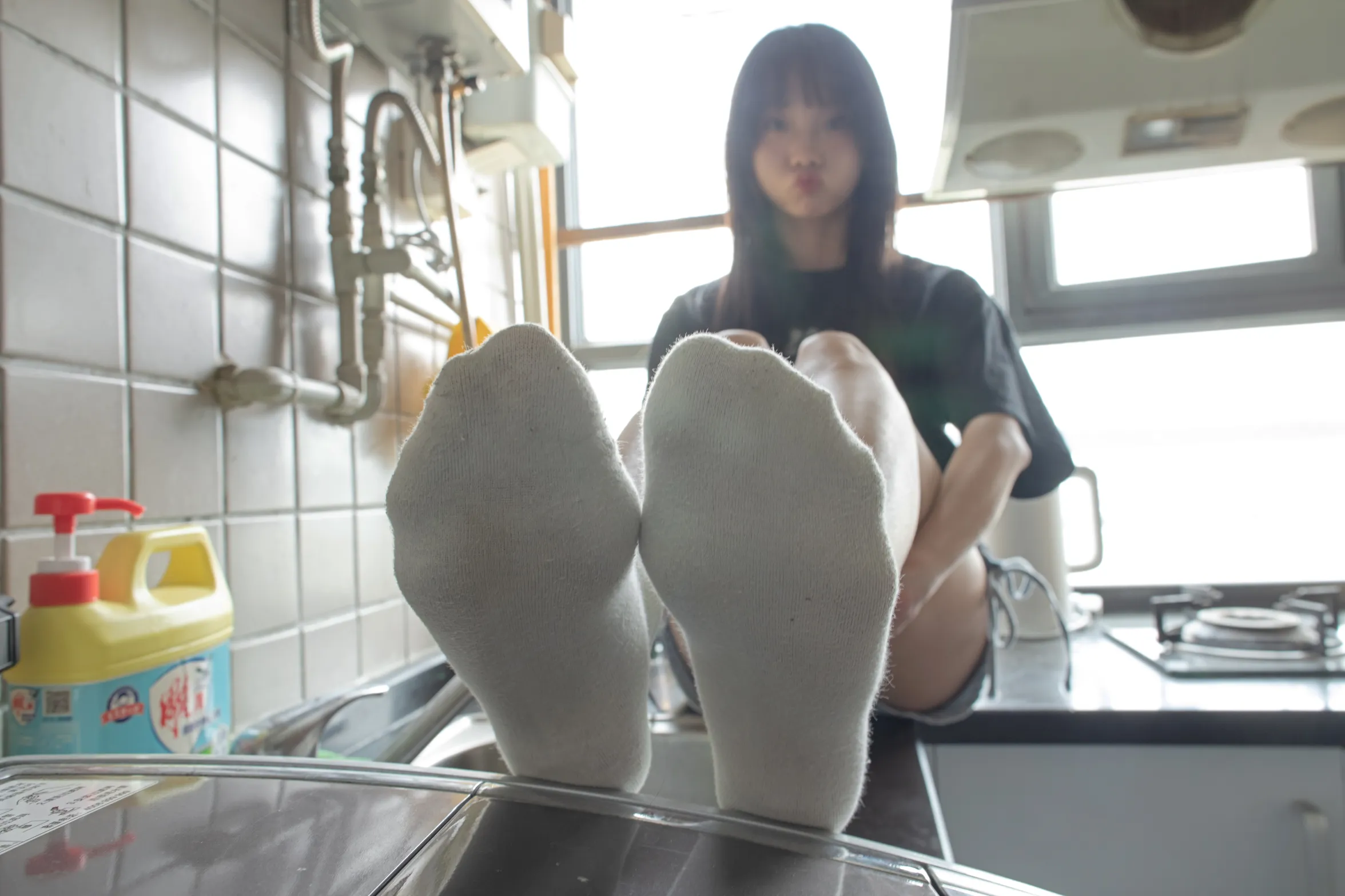 [Mzsock] Love beautiful feet NO.264 cocoa#[90P]-23